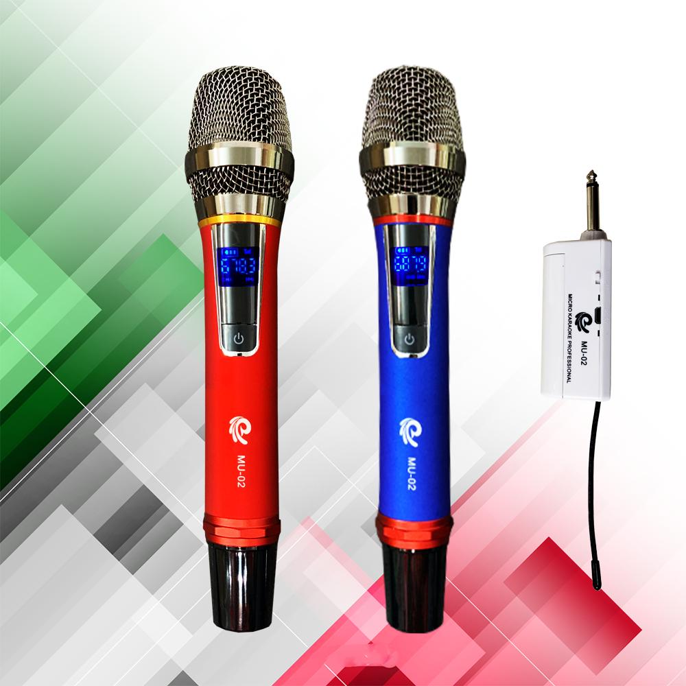 Micro Không Dây - Mích Hát Karaoke MU02 - Chuyên Dành Cho Mọi Loa Kéo, Âm Ly - Tần Số 50, Hát Nhẹ Và Êm - Phù Hợp Cho Những Bữa Tiệc Dã Ngoại - Hàng Nhập Khẩu