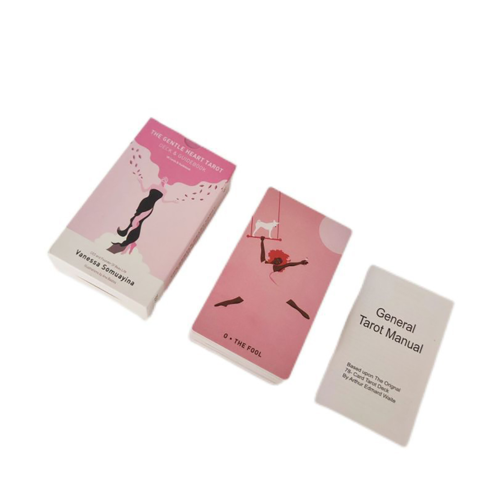 Bộ bài Gentle Heart Tarot 78 lá bài 7x12 Cm tặng đá thanh tẩy