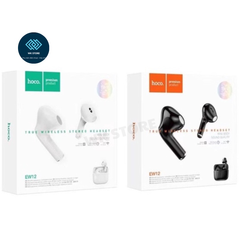 Tai Nghe Bluetooth True Wireless dành cho Hoco EW12, Thiết Kế Cao Cấp, Tinh Tế, Ấm Thanh Ấn Tượng, Khử Tiếng Ồn, Kết Nối Ổn Định - Hàng Chính Hãng.