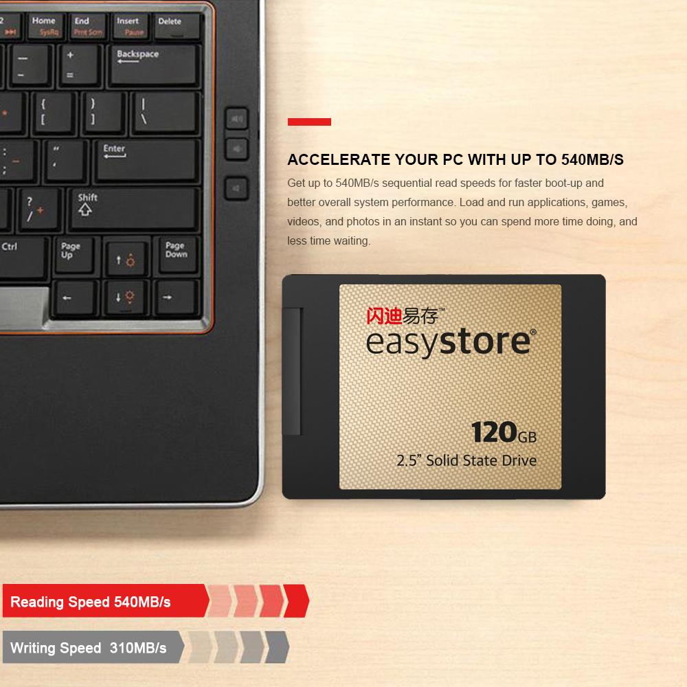 Ổ cứng SATA Revision 3.0 2,5 inch 120GB cho Máy tính để bàn Sandisk easystore SSD