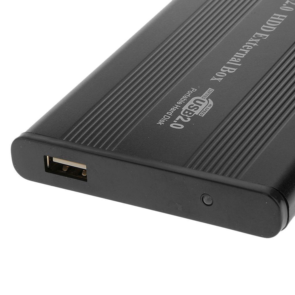 USB2.0 IDE External 2.5" SSD HDD Hard Drive Enclosure Laptop Disk Case Black