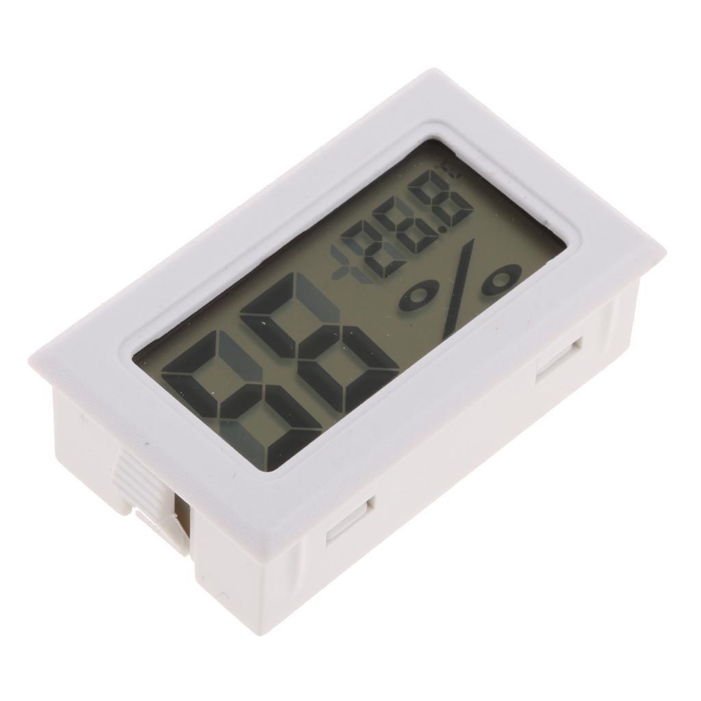 2PCS Digital Mini Temperature  Humidity Gauge Thermometer Hygrometer for Cars, Incubators and Brooders