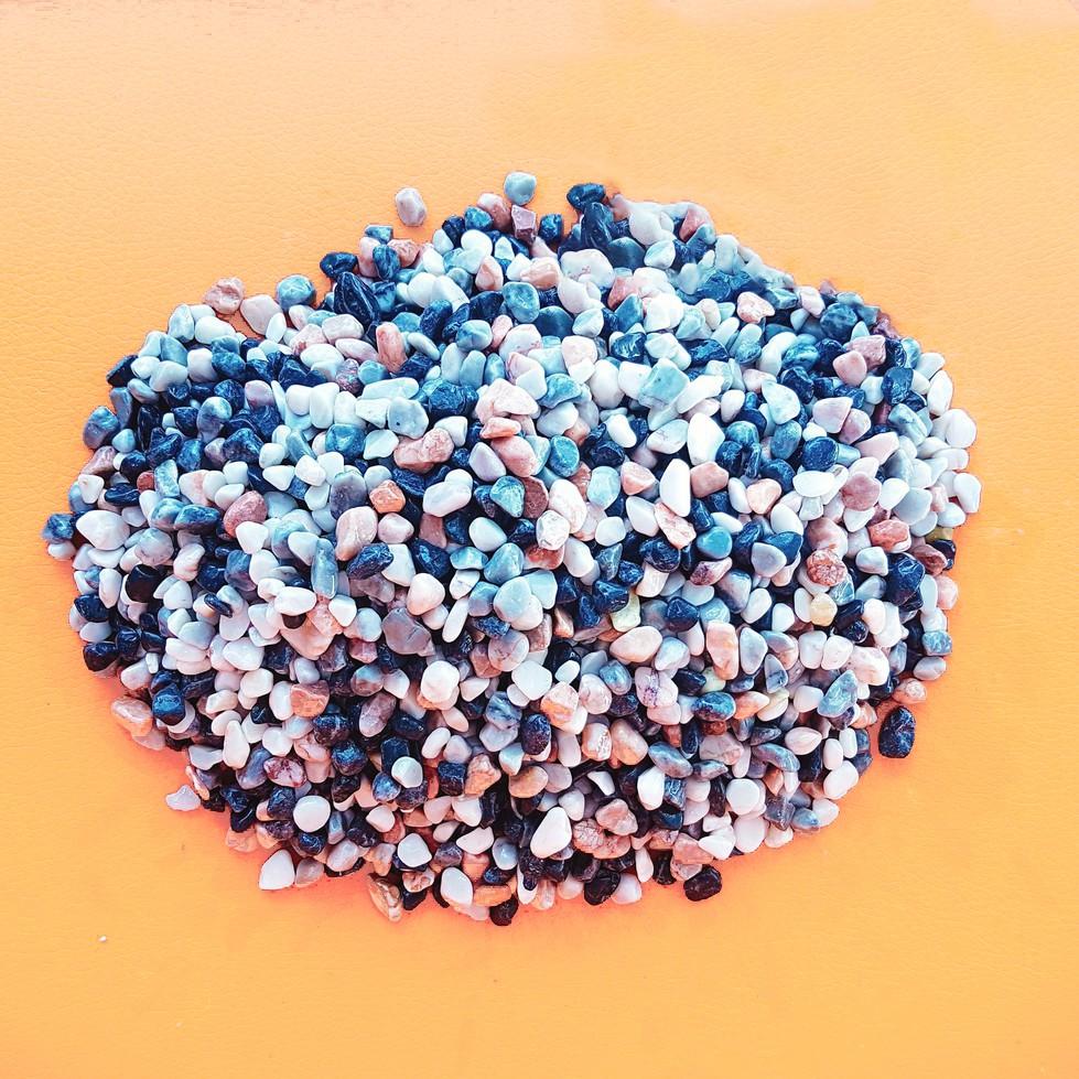 Sỏi nhiều màu size 5-8 mm trang trí hồ cá, chậu cây cảnh, terrarium, sân vườn, sen đá, xương rồng