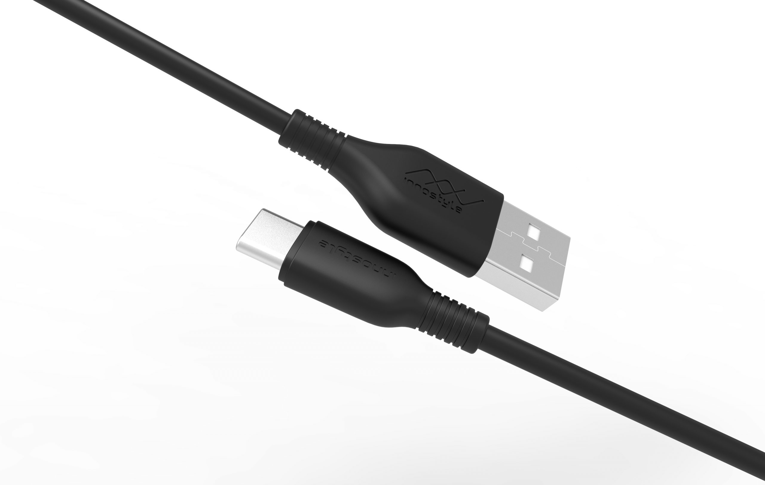 Cáp Innostyle Jazzy USB-A to Type-C 1.2M Hỗ Trợ Sạc Nhanh 15W J-IAC120 - Hàng chính hãng