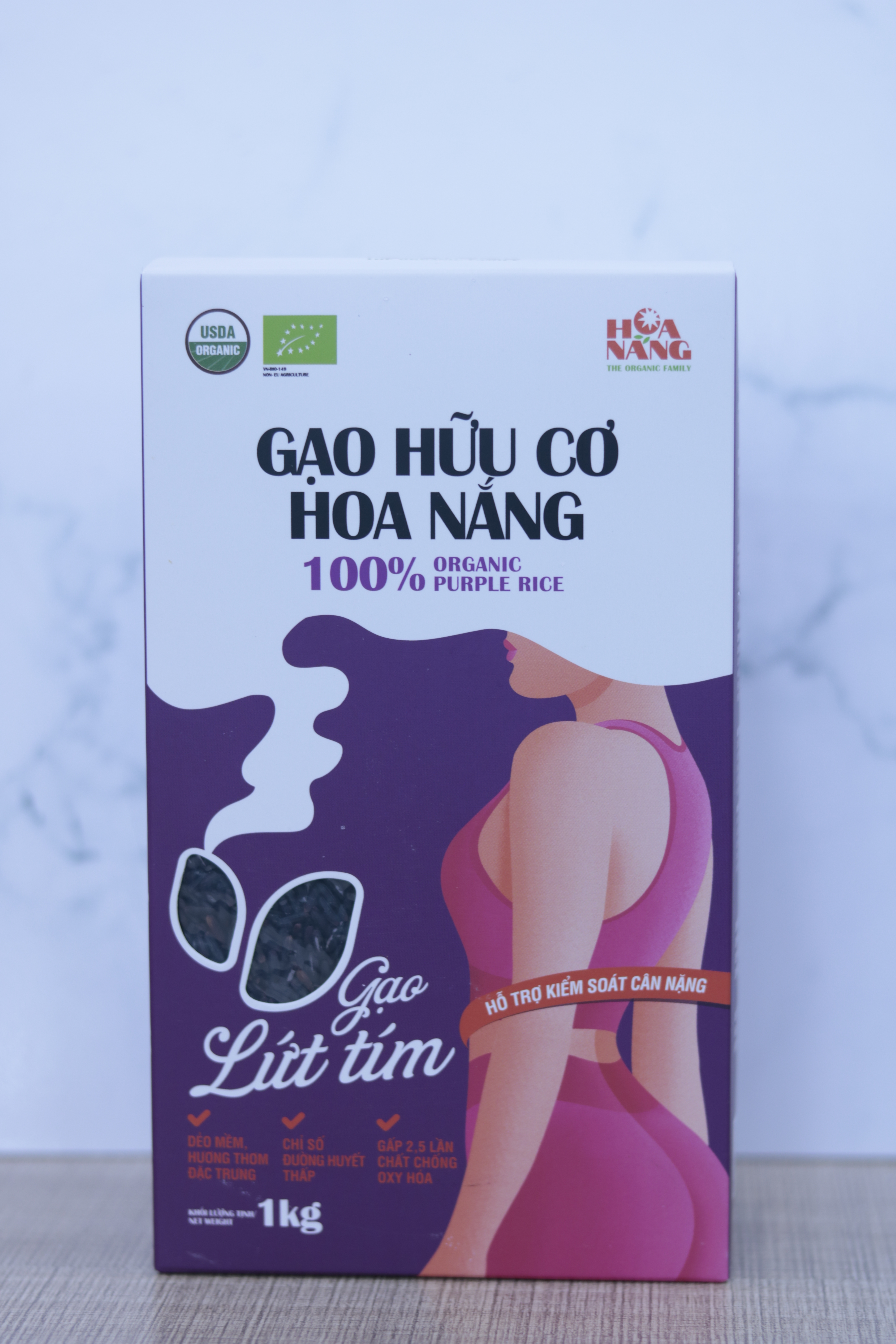 GẠO LỨT TÍM HỮU CƠ HOA NẮNG - Gạo lứt ăn kiêng, giảm cân