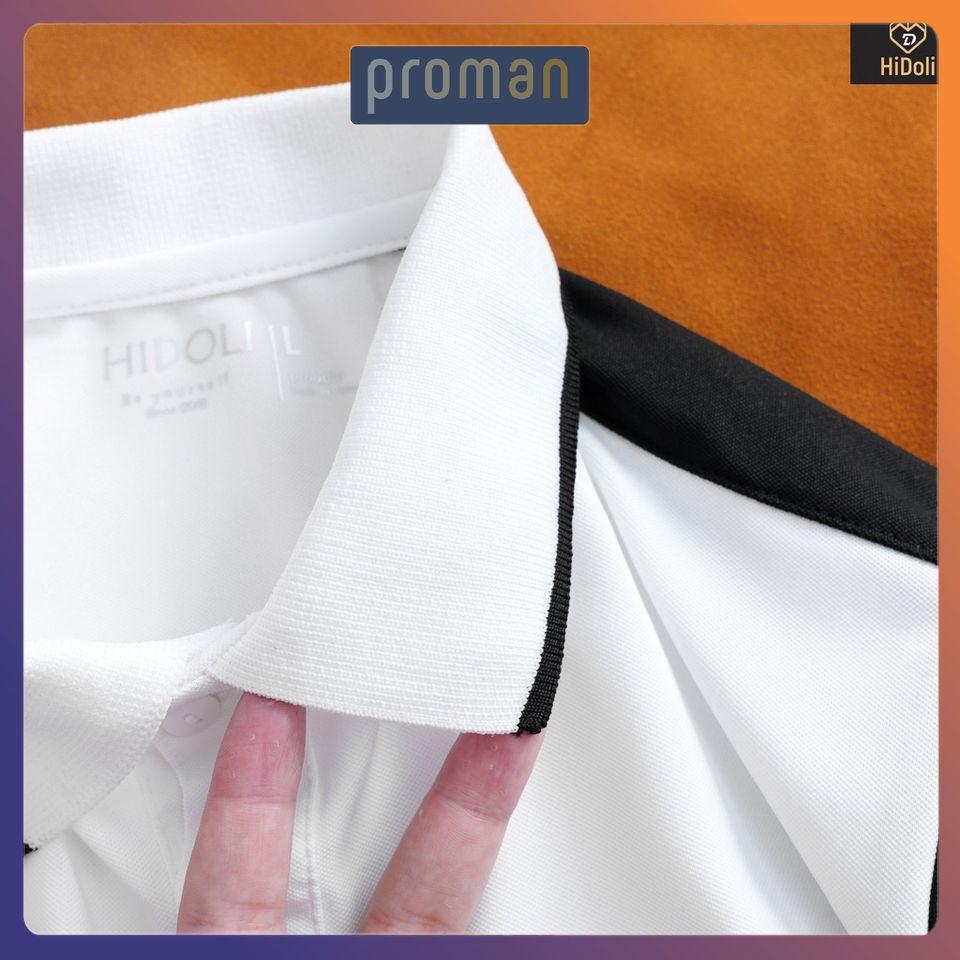 Áo Polo Nam cổ dệt phối tay, Áo thun nam có cổ chất liệu cotton cực đẹp AT09 - PROMAN
