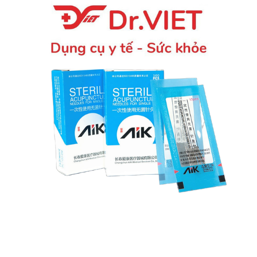 Kim châm cứu tiệt trùng AIK đủ size 1-2-3-4-5-6-7
