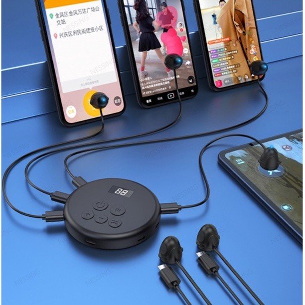 Thiết bị thả tim 6 đầu - Autotap Click tự động chuyên dùng tăng tương tác mạng xã hội dùng nhấn thả tim, nhặt xu , chơi game
