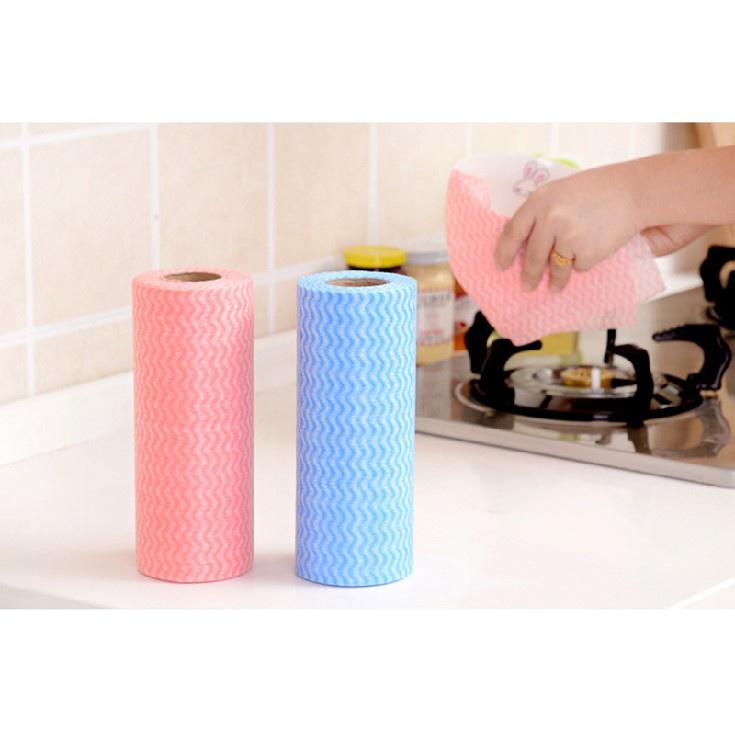 Cuộn Khăn Lau Zic Zắc 50 miếng/cuộn homeeasy