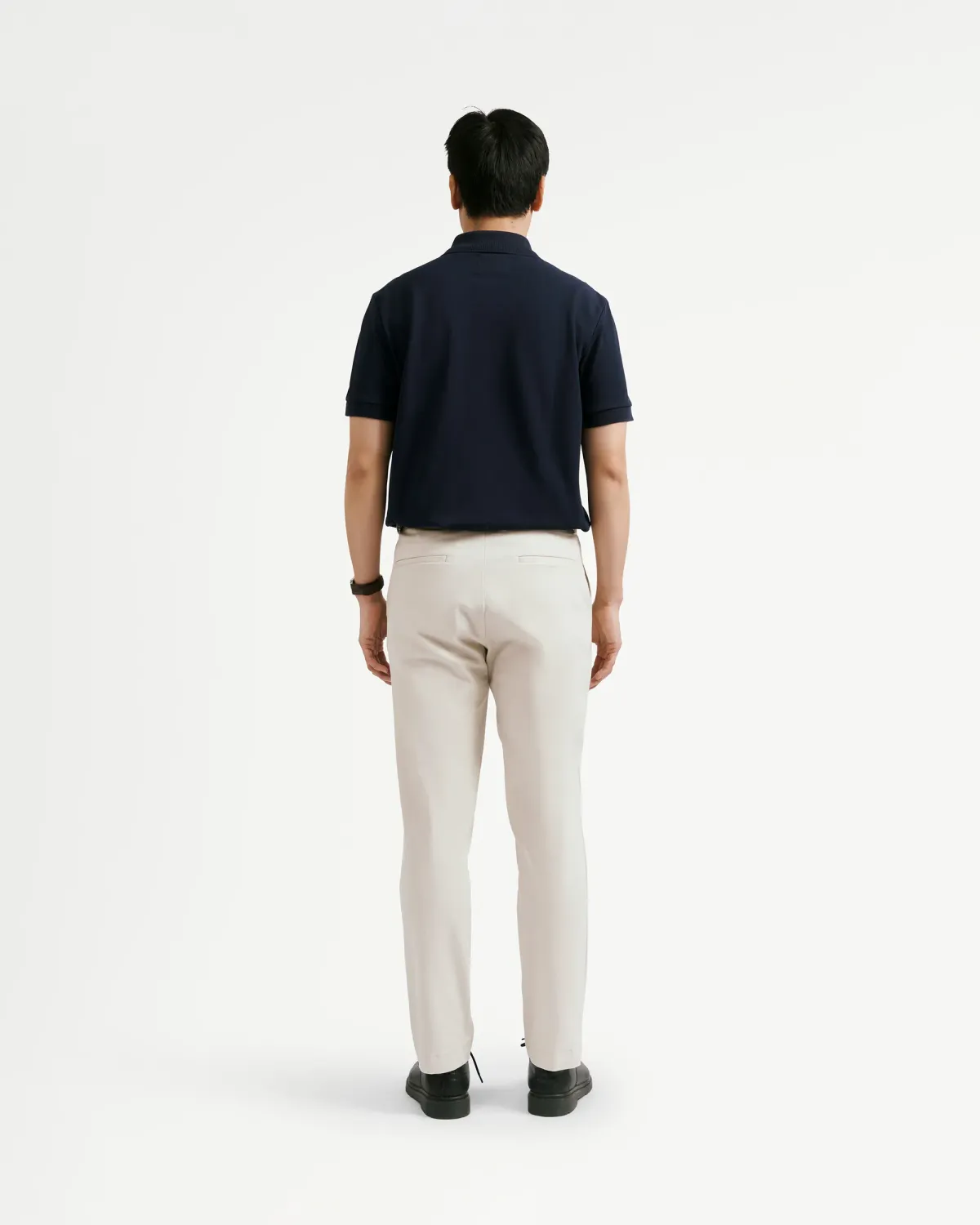 Áo polo tay ngắn nam phối cổ gắn patch Form Fitted - ROUTINE 10F25POL008