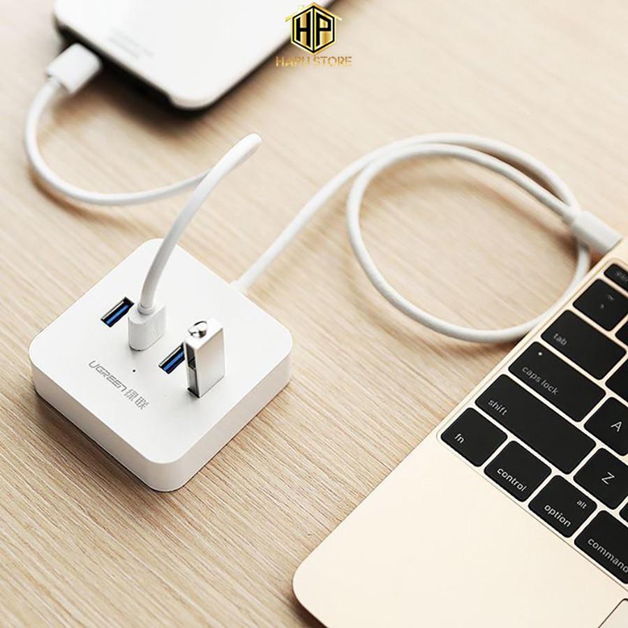 Cáp USB Type C ra 4 cổng USB 3.0 Ugreen 30316 - Hub chia USB chính hãng - Hàng Chính Hãng