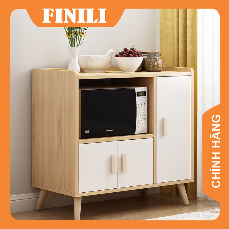 Tủ đựng chén dĩa nhà bếp, Tủ bếp đa năng gỗ chống ẩm MDF TF77