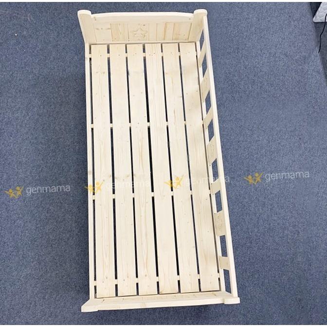 Giường ghép cho trẻ em, giường gỗ cho bé kích thước dài 168cm rộng 88cm chất liệu gỗ thông cho bé từ 0-15 tuổi