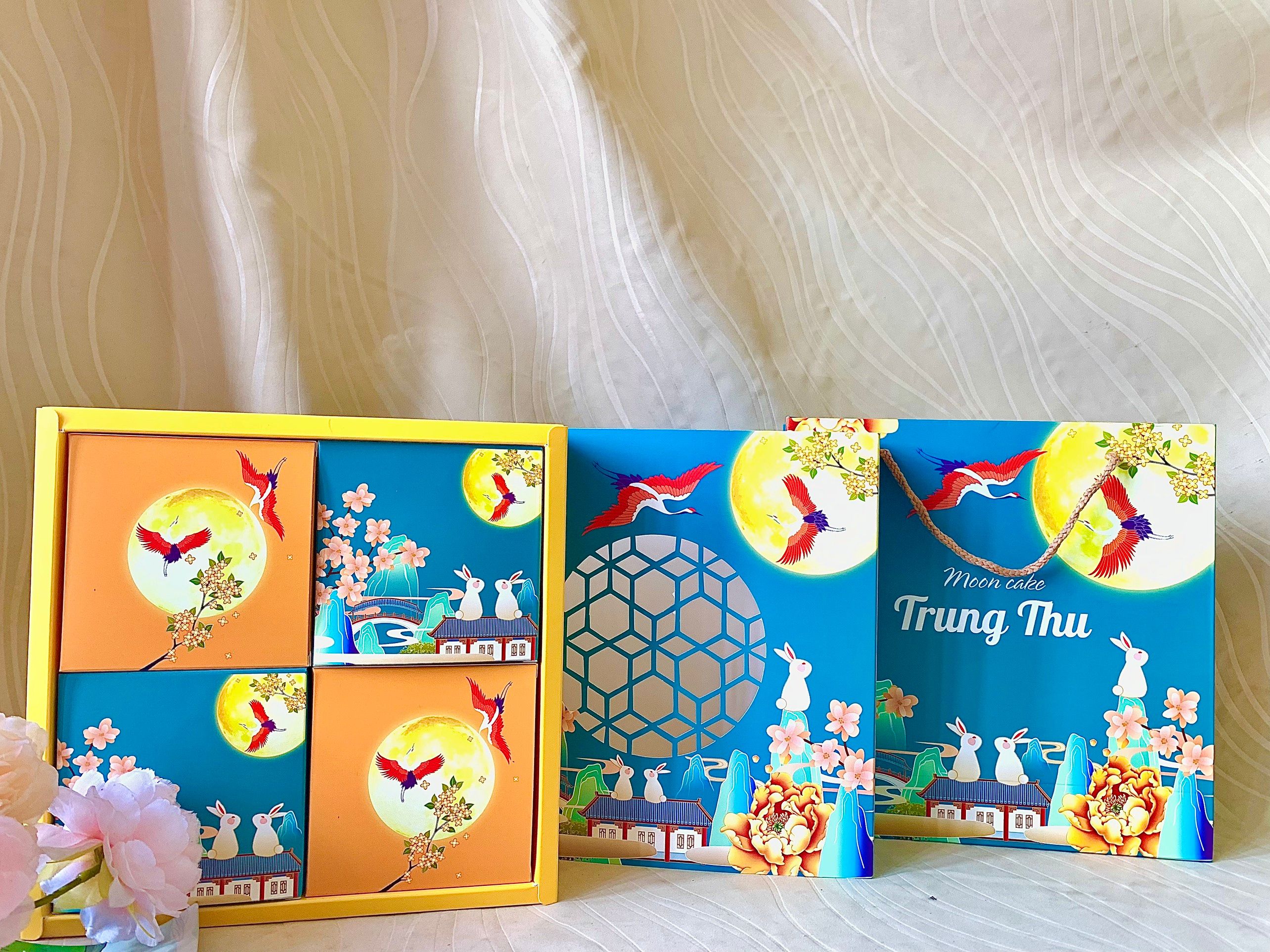 Hộp Đựng Bánh Trung Thu (Hộp đựng 4 cái) VIETTIN MART