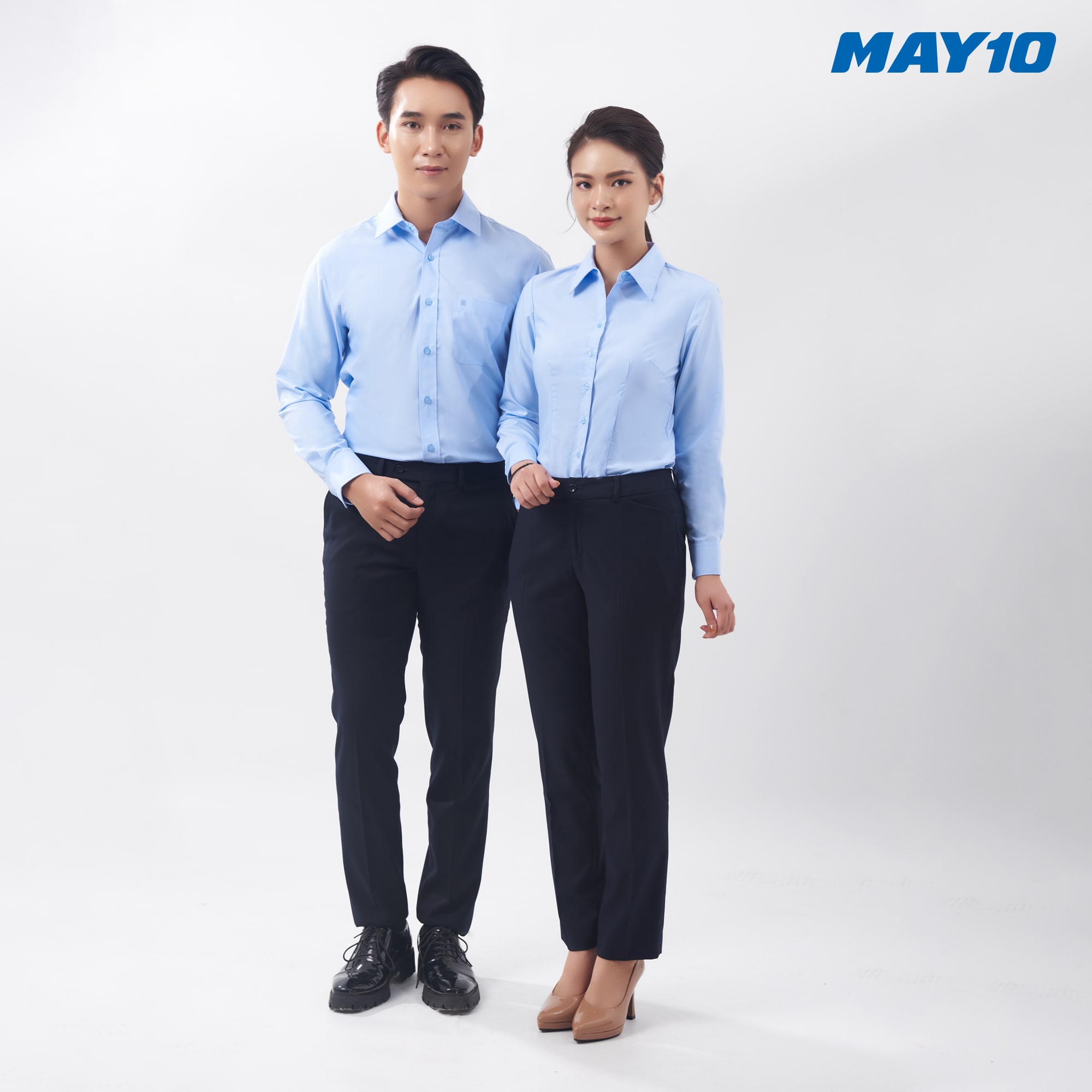 Quần âu nữ màu xanh đen May 10 mã 020222169ON VL006