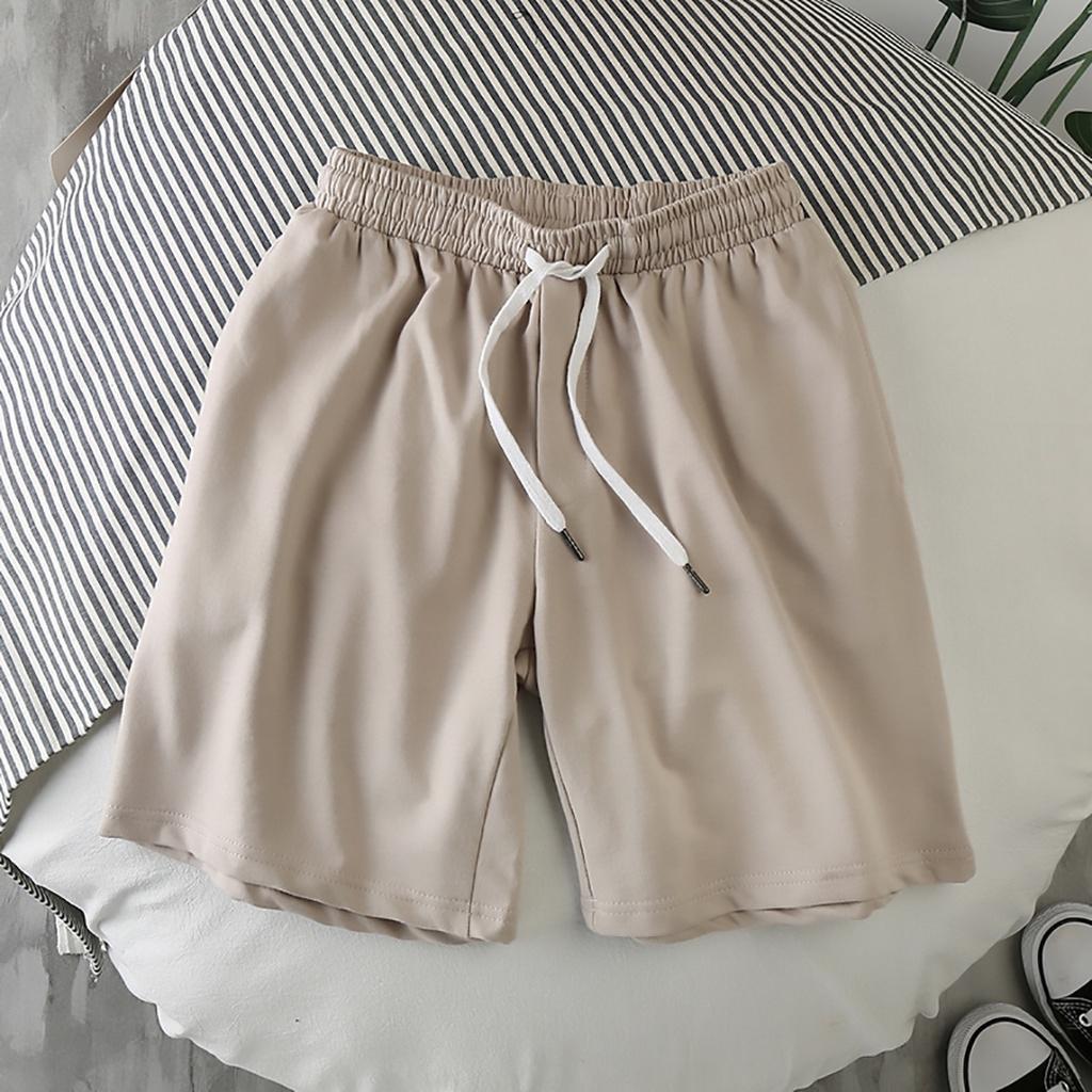 Quần short nam ống ngắn, có dây rút thắt lưng, chất vải thun cao cấp, thoáng mát, mềm mịn, chống nhăn - Mottolial