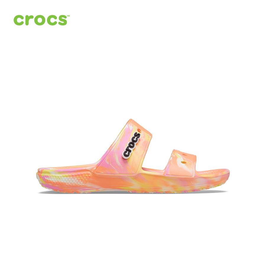 Giày sandal unisex Crocs FW Classic Sandal U Marbled Papaya/Multi - 207701-83F