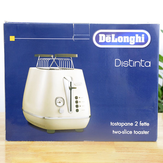 Máy Nướng Bánh Mì Distinta Delonghi CTI 2103.W (900W) - Trắng - Hàng Chính Hãng