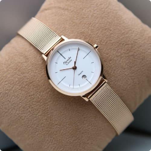 Đồng hồ đeo tay nữ hiệu Alexandre Chrities 8627LDBRGSL