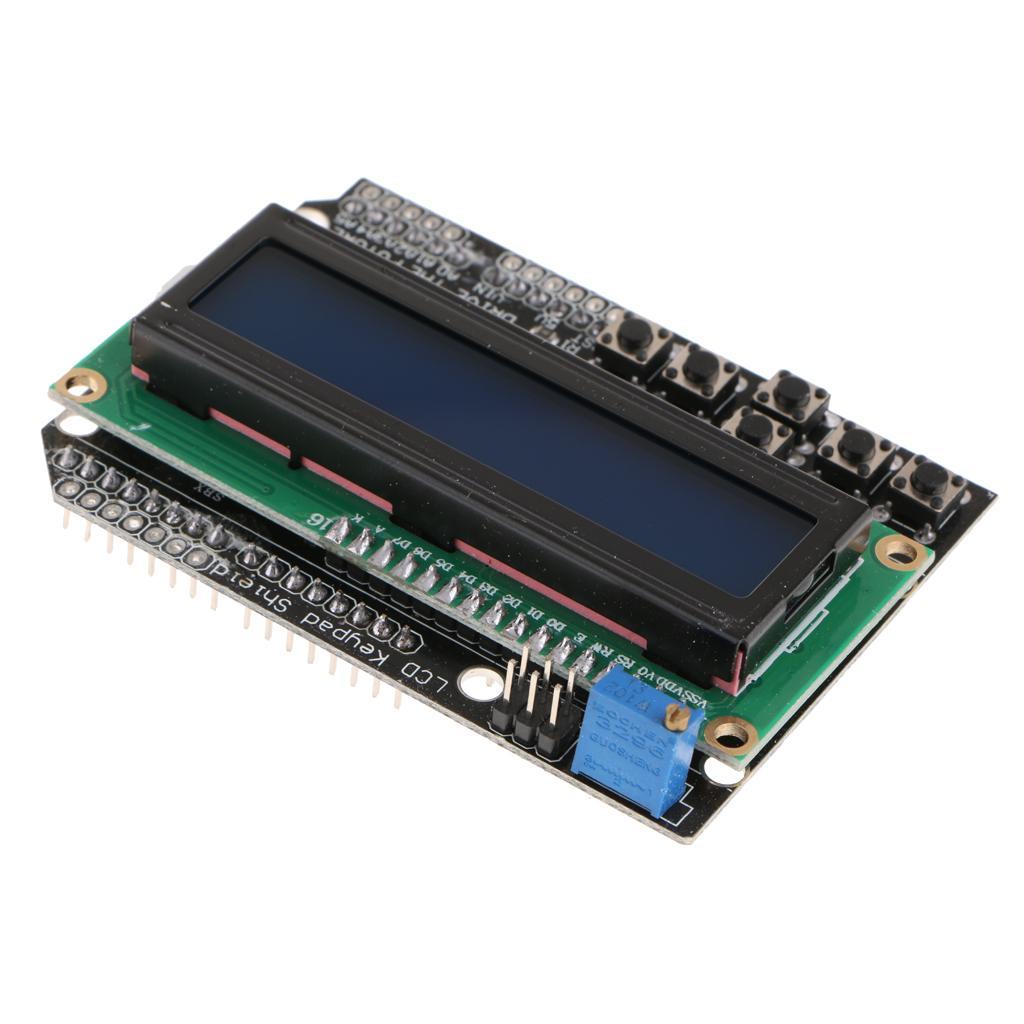 LCD1602 Character I/O Expansion Board LCD Keypad Shield For