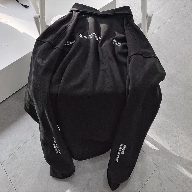 áo sweater SAMES màu đen unisex ảnh thật SSSTore ( nam nữ mặc đều được