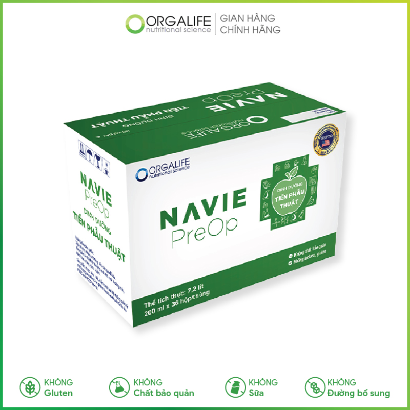 Navie Preop thực phẩm dinh dưỡng - Thùng 36 - Dinh dưỡng tiền phẫu thuật