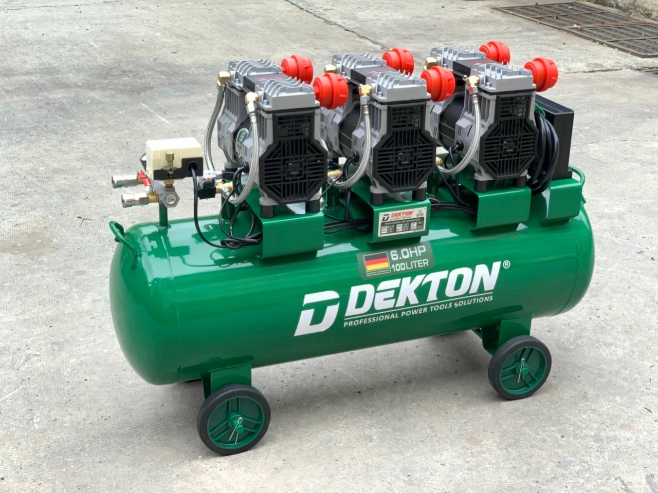 MÁY NÉN KHÍ KHÔNG DẦU 4500W 100L DEKTON DK59-100 - HÀNG CHÍNH HÃNG