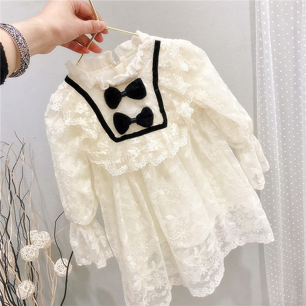 Váy đầm ren công chúa cho bé gái đi tiệc
