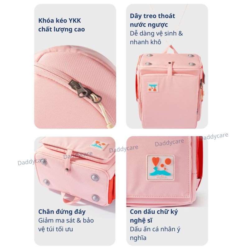 Balo đi học cặp chống gù Mideer 3D Waist Relief Backpack , siêu nhẹ tiêu chuẩn châu Âu