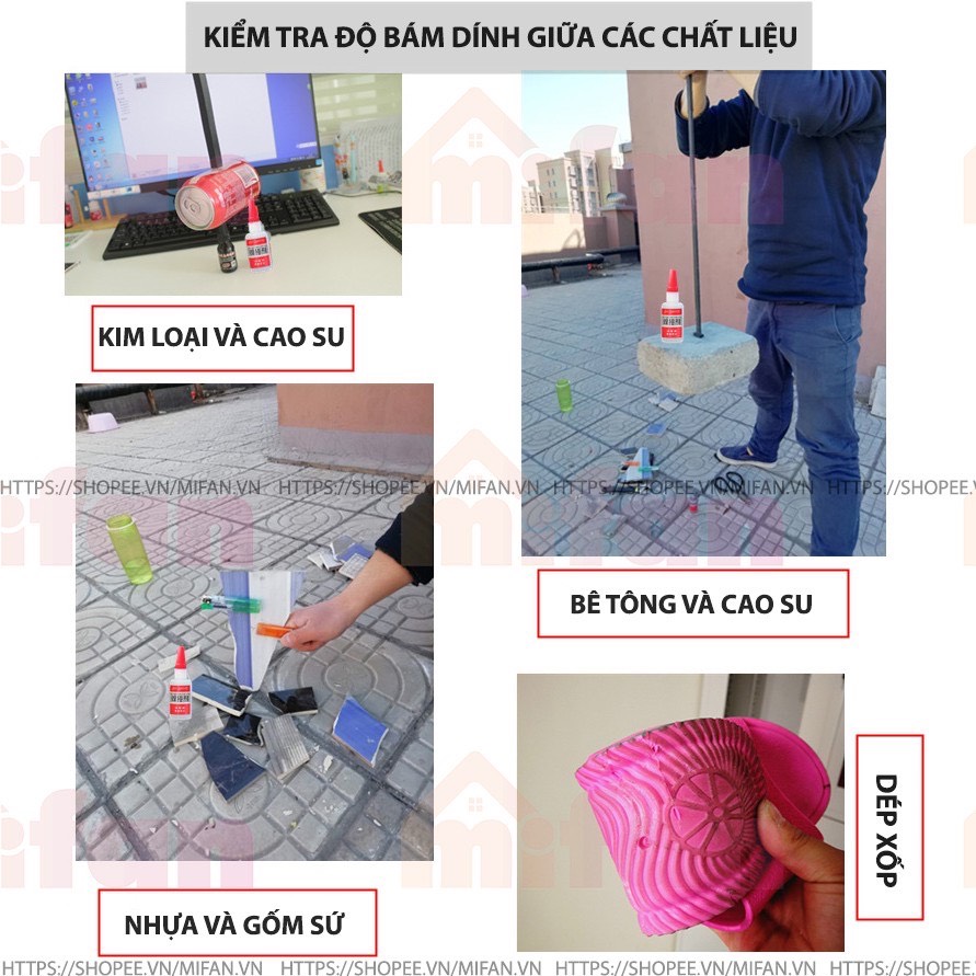 Keo Dán Siêu Dính Đa Năng Mọi Chất Liệu Cực Mạnh - Dán Gỗ Thuỷ Tinh Kim Loại Sắt Gốm Sứ Nhựa Vải TBM1