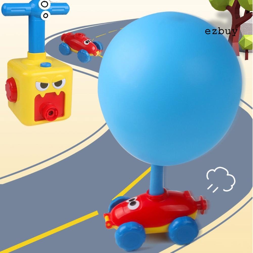 EY-Press-Powered Racing Car with Manual Balloon Pump Educational Toys Kids Gift