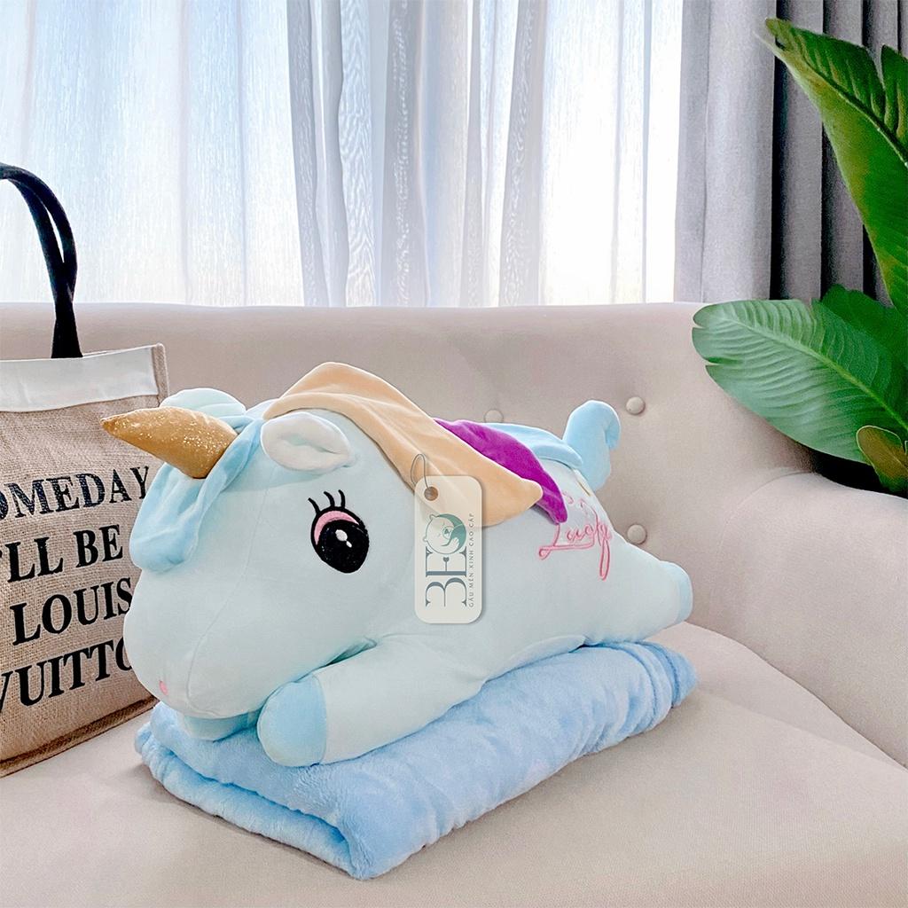 Gối Mền Kỳ Lân Unicorn Cao Cấp 3 Trong 1 SOCute