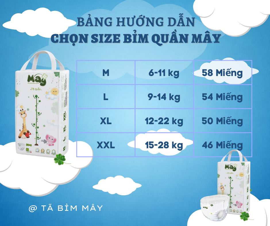 Tã quần trẻ em Lá size L54