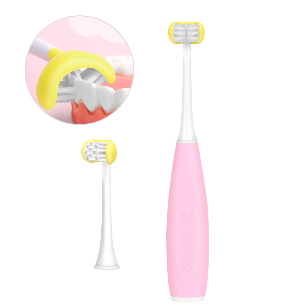 Bàn chải đánh răng điện cho trẻ em với bàn chải mềm 3d 3 chế độ đánh răng 2 phút hẹn giờ có thể sạc lại