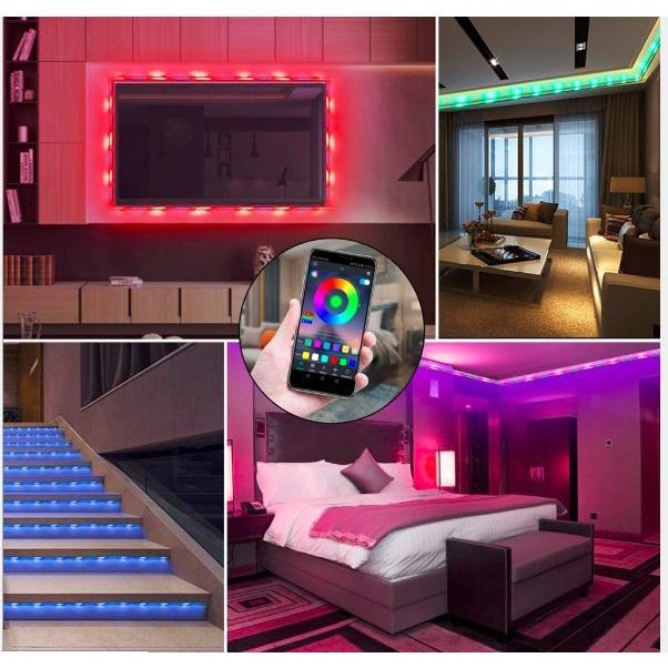 Đèn LED dây 5V dài 5m RGB 16 triệu màu điều khiển qua ĐIỆN THOẠI - CHỐNG NƯỚC IP65 - NHÁY THEO NHẠC kết nối bằng USB
