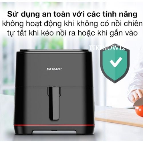 Nồi chiên không dầu Sharp KF-AF70EV-BK (7L) - Hàng Chính Hãng