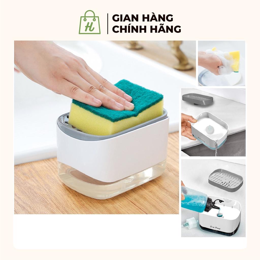 Hộp đựng nước rửa chén bát xuất Nhật Tặng kèm miếng mút bọt biển