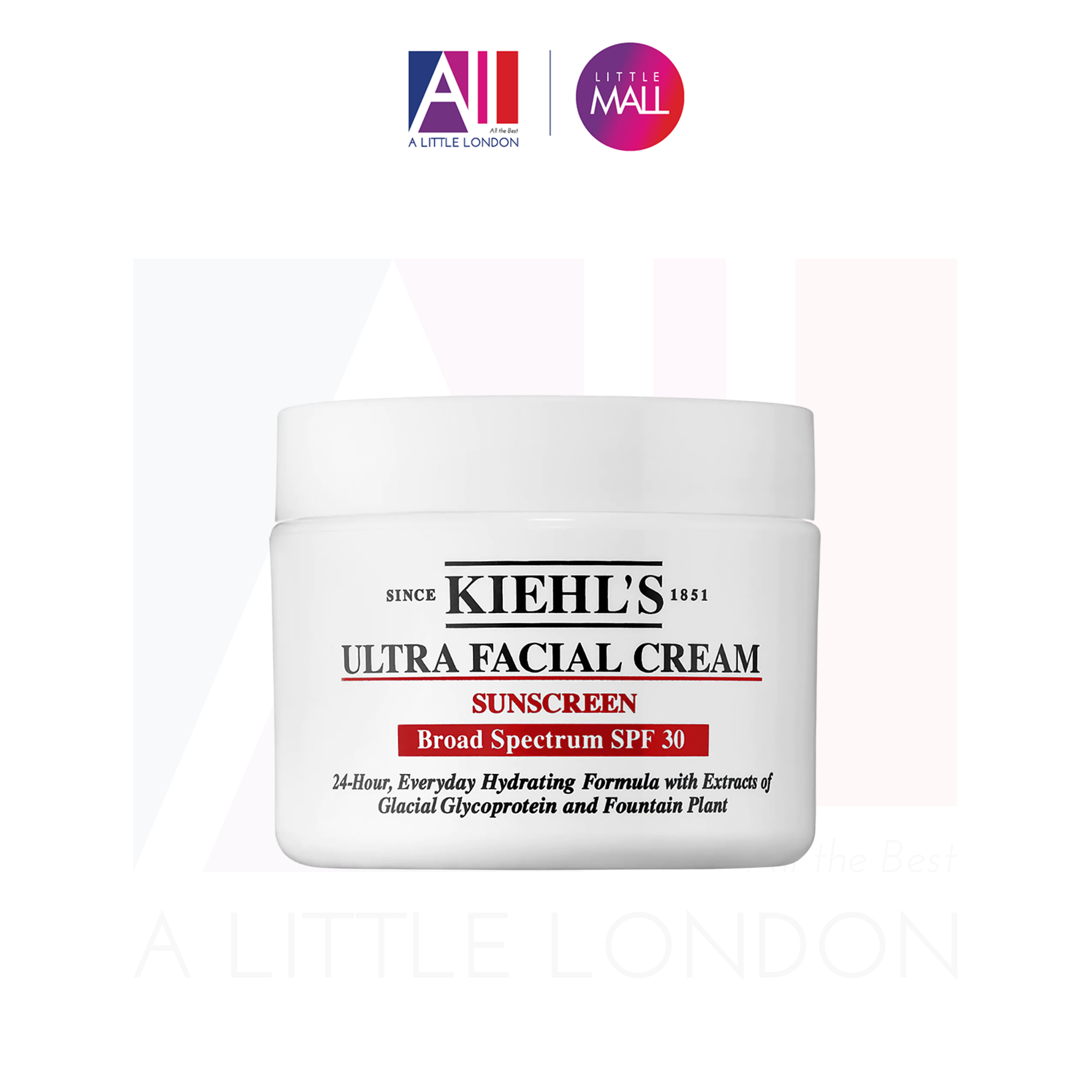 Kem dưỡng ẩm ban ngày Kiehls Ultra Facial Cream SPF 30 50ml (Bill Anh)