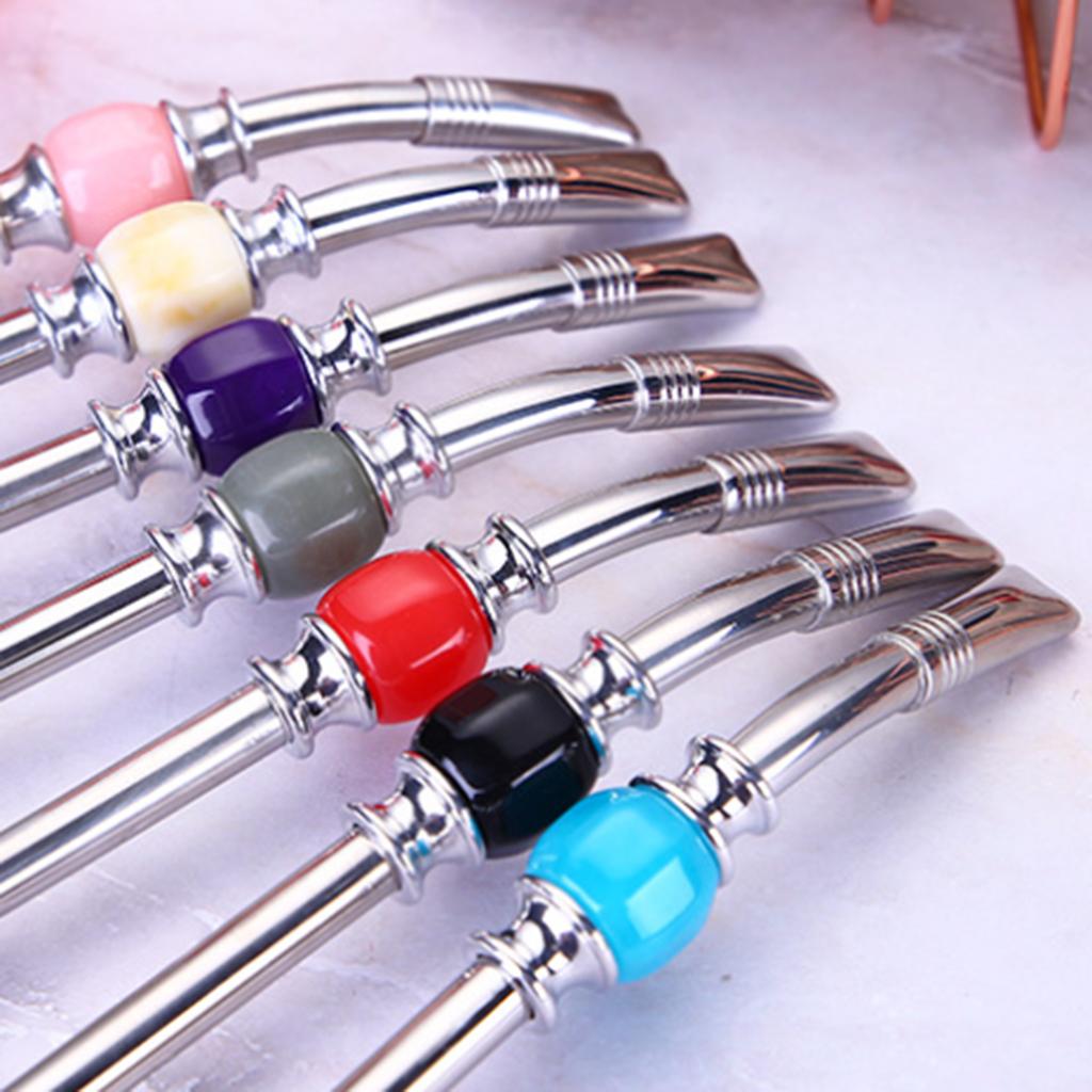 Stainless Steel Yerba Mate Straw Spoon Bombilla Tea Strainer Filter Colander Purple