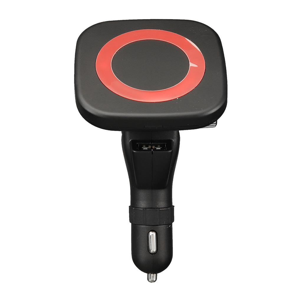 High Quality Qi Fast Wireless Magnetic Car Mount Charger Pad Red