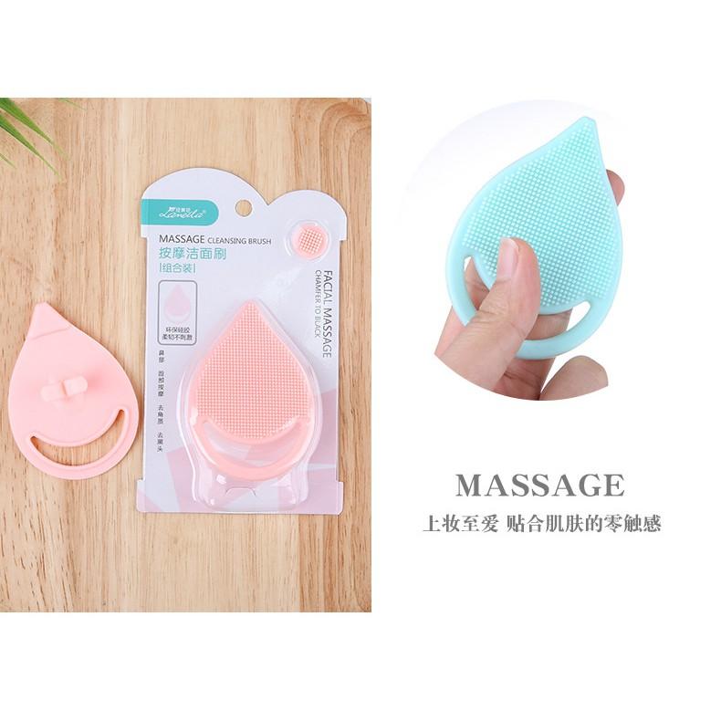 Miếng rửa mặt massage silicon LM0332 tiện dụng