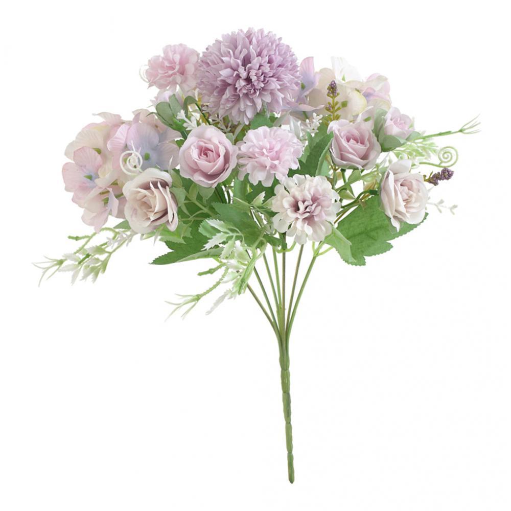 Artificial Rose Flower Bouquet Wedding Home Floral Decor