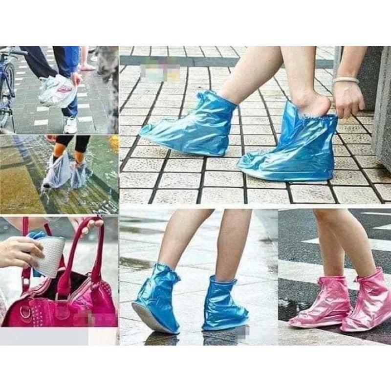 Ủng đi mưa bảo vệ giày- ủng bọc giày đi mưa chống thấm chống trơn trượt