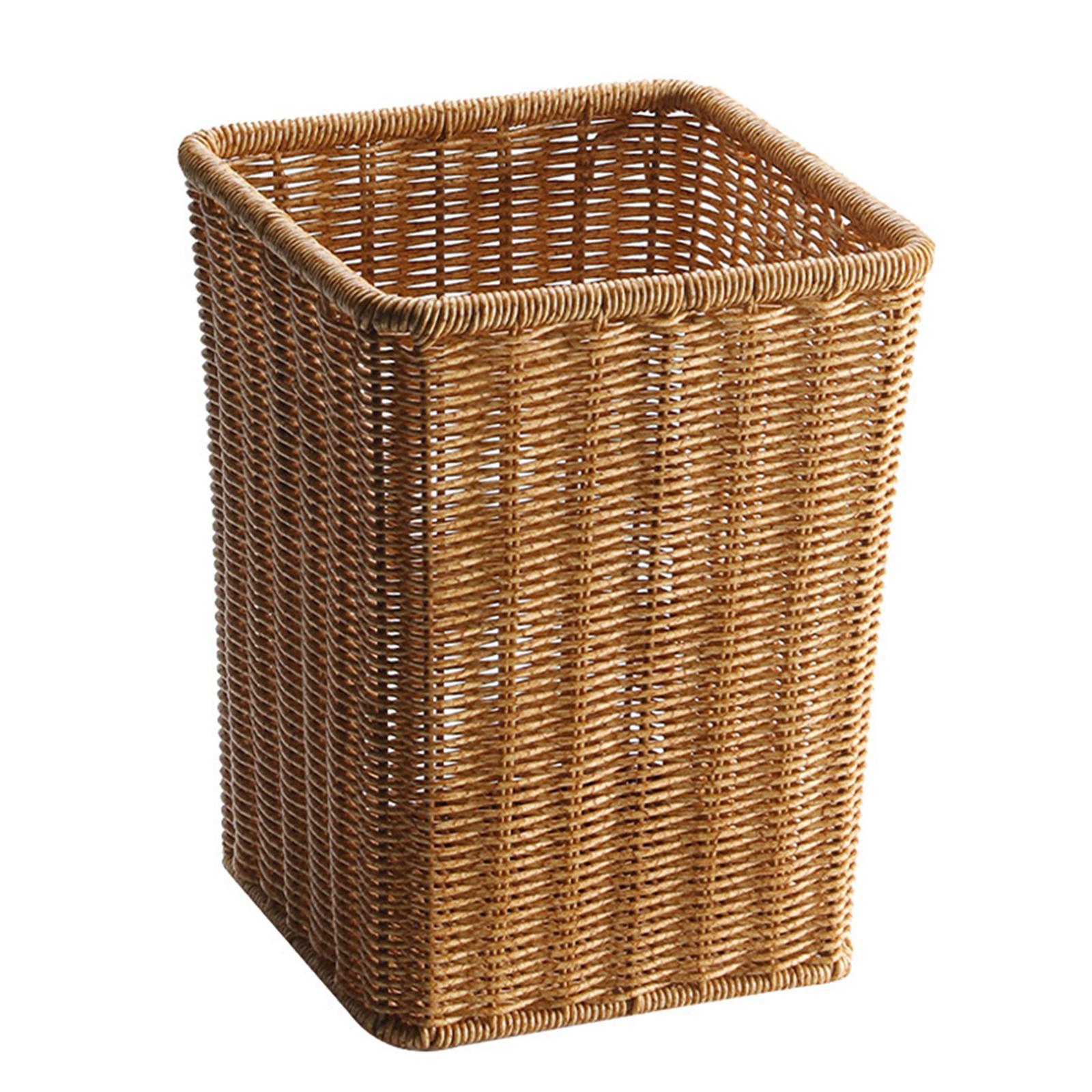 Handwoven Storage Basket Multipurpose Laundry Hamper for Bathrooms Laundry Craft