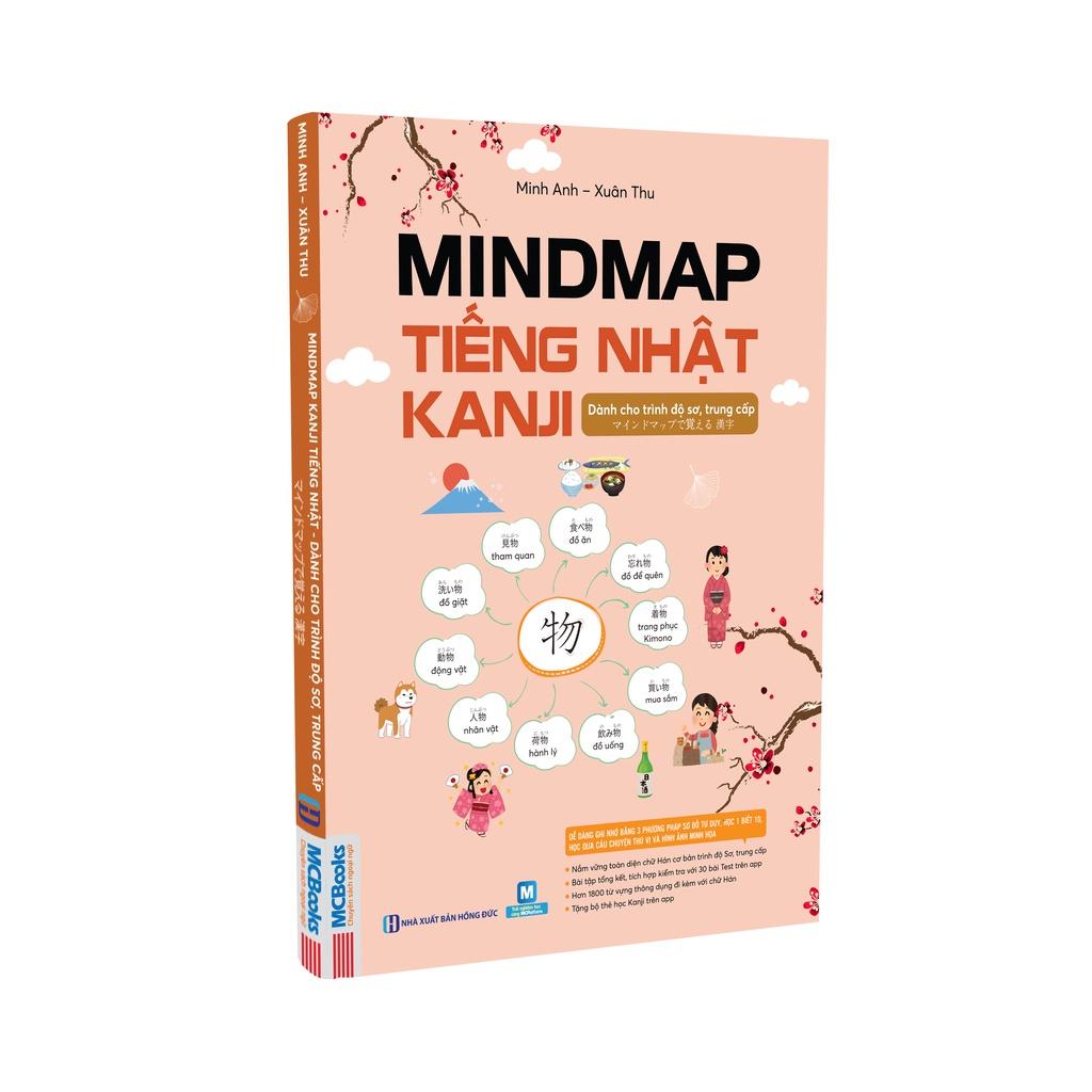 Sách - Mindmap Kanji Tiếng Nhật Dành Cho Trình Độ Sơ, Trung Cấp