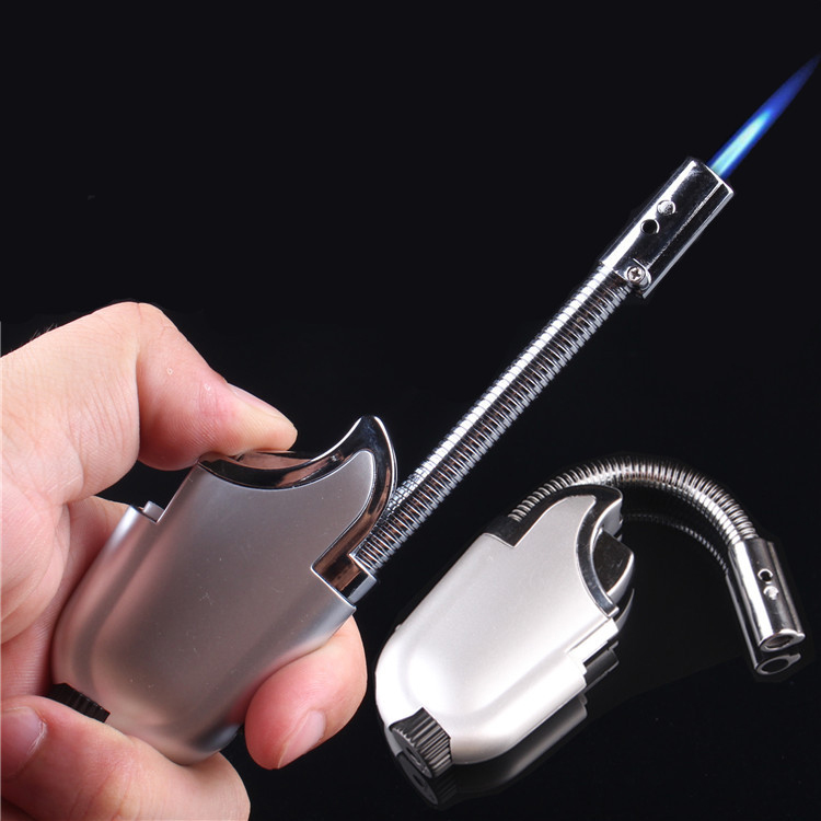 Bật Lửa Hột Quẹt Khò Vòi 1 Tia Mạnh Mẽ Xoay 306 độ Nhỏ Gọn Tiện Dụng Lửa Khò Mạnh Mẽ - Dùng Gas Cao Cấp