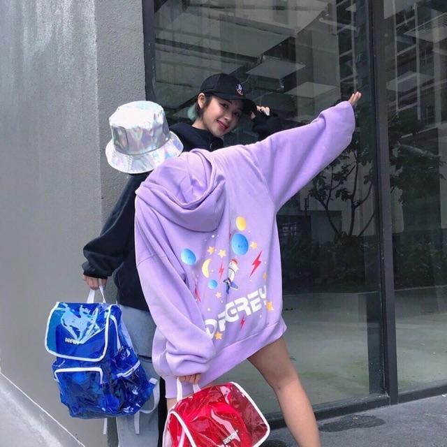 Áo hoodie nỉ ngoại nam nữ in hình hành tinh