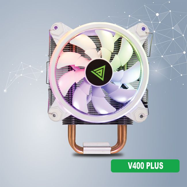 Quạt Tản Nhiệt VSP Cooler V400 PLUS LED ARGB - HÀNG CHÍNH HÃNG - JL