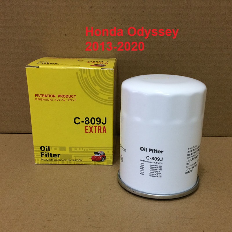 Lọc nhớt cho xe Honda Odyssey 2013, 2014, 2015, 2016, 2017, 2018, 2019, 2020 mã phụ tùng H1540-PR3-T01 mã C809J