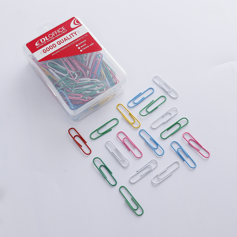 Stationery, Paper Clip, Silver / multicolor, 33mm / 55mm size【lyfs